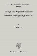 Cover-Bild Der englische Weg zum Sozialismus.