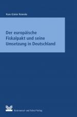 Cover-Bild Der europäische Fiskalpakt und seine Umsetzung in Deutschland