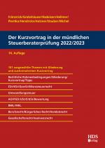 Cover-Bild Der Kurzvortrag in der mündlichen Steuerberaterprüfung 2022/2023