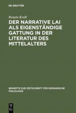 Cover-Bild Der narrative Lai als eigenständige Gattung in der Literatur des Mittelalters