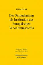 Cover-Bild Der Ombudsmann als Institution des Europäischen Verwaltungsrechts
