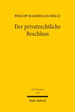 Cover-Bild Der privatrechtliche Beschluss
