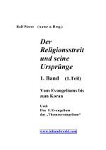 Cover-Bild Der Religionsstreit.... / Der Religionsstreit und seine Ursprünge 2. & 3 Teil