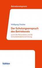 Cover-Bild Der Schulungsanspruch des Betriebsrats