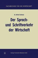 Cover-Bild Der Sprach- und Schriftverkehr der Wirtschaft