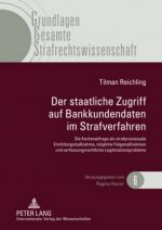 Cover-Bild Der staatliche Zugriff auf Bankkundendaten im Strafverfahren