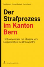 Cover-Bild Der Strafprozess im Kanton Bern