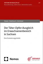 Cover-Bild Der Täter-Opfer-Ausgleich im Erwachsenenbereich in Sachsen