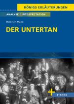 Cover-Bild Der Untertan von Heinrich Mann - Textanalyse und Interpretation