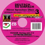 Cover-Bild Deutsch So Einfach - Hören Sprechen Üben 3 - German So Easy - Talk Listen Practise 3