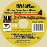 Cover-Bild Deutsch So Einfach - Hören Sprechen Üben 4 - German So Easy - Talk Listen Practise 4