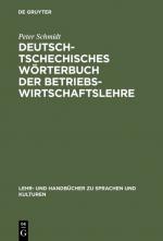 Cover-Bild Deutsch-tschechisches Wörterbuch der Betriebswirtschaftslehre