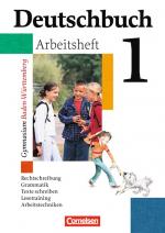 Cover-Bild Deutschbuch Gymnasium - Baden-Württemberg - Bisherige Ausgabe / Band 1: 5. Schuljahr - Arbeitsheft mit Lösungen