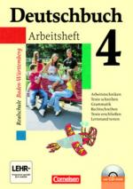 Cover-Bild Deutschbuch - Realschule Baden-Württemberg / Band 4: 8. Schuljahr - Arbeitsheft mit Lösungen und Übungs-CD-ROM