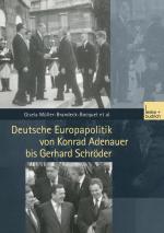 Cover-Bild Deutsche Europapolitik von Konrad Adenauer bis Gerhard Schröder