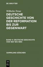 Cover-Bild Deutsche Geschichte von 1807 bis 1890