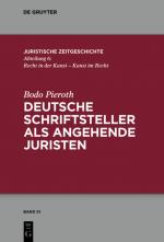 Cover-Bild Deutsche Schriftsteller als angehende Juristen