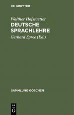 Cover-Bild Deutsche Sprachlehre