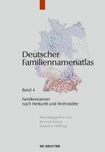 Cover-Bild Deutscher Familiennamenatlas / Familiennamen nach Herkunft und Wohnstätte