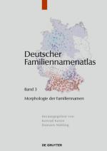 Cover-Bild Deutscher Familiennamenatlas / Morphologie der Familiennamen