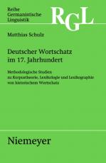 Cover-Bild Deutscher Wortschatz im 17. Jahrhundert