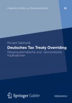 Cover-Bild Deutsches Tax Treaty Overriding