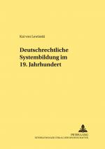 Cover-Bild Deutschrechtliche Systembildung im 19. Jahrhundert