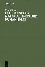 Cover-Bild Dialektischer Materialismus und Humanismus