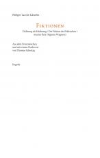 Cover-Bild Dichtung als Erfahrung / Die Fiktion des Politischen / musica ficta (Figuren Wagners)