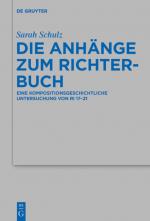 Cover-Bild Die Anhänge zum Richterbuch