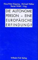 Cover-Bild Die autonome Person - eine europäische Erfindung?