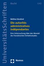 Cover-Bild Die autorités administratives indépendantes
