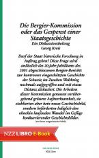 Cover-Bild Die Bergier-Kommission oder das Gespenst einer Staatsgeschichte