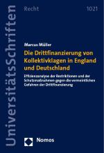 Cover-Bild Die Drittfinanzierung von Kollektivklagen in England und Deutschland