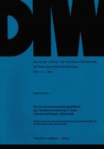 Cover-Bild Die Einkommensverteilungseffekte der Staatsverschuldung in einer unterbeschäftigten Wirtschaft.