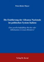 Cover-Bild Die Etablierung der Alleanza Nazionale im politischen System Italiens