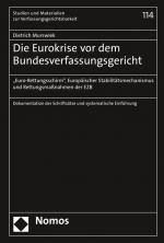Cover-Bild Die Eurokrise vor dem Bundesverfassungsgericht