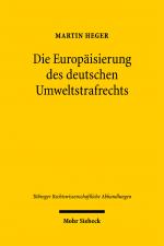 Cover-Bild Die Europäisierung des deutschen Umweltstrafrechts