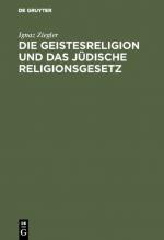 Cover-Bild Die Geistesreligion und das jüdische Religionsgesetz