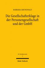 Cover-Bild Die Gesellschafterklage in der Personengesellschaft und der GmbH