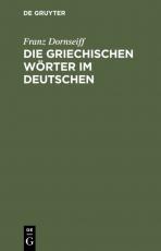 Cover-Bild Die griechischen Wörter im Deutschen