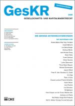 Cover-Bild Die grosse Aktienrechtsrevision
