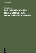 Cover-Bild Die Grundlehren der Deutschen Genossenschaften