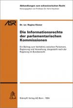 Cover-Bild Die Informationsrechte der parlamentarischen Kommissionen