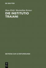 Cover-Bild Die Institutio Traiani
