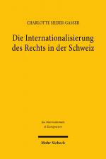 Cover-Bild Die Internationalisierung des Rechts in der Schweiz