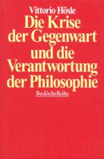 Cover-Bild Die Krise der Gegenwart und die Verantwortung der Philosophie