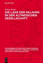 Cover-Bild Die Lage der Sklaven in der altindischen Gesellschaft