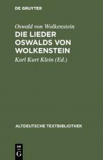 Cover-Bild Die Lieder Oswalds von Wolkenstein