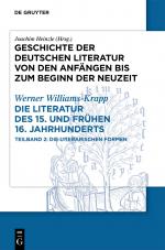 Cover-Bild Die Literatur des 15. und frühen 16. Jahrhunderts